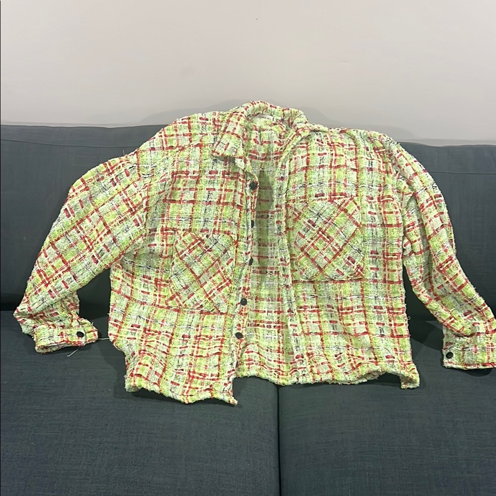 *RARE MNML Plaid Button-Up Jacket